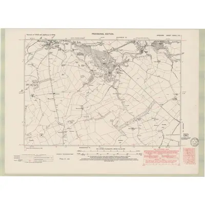 1946 Map of Ayrshire Sheet XXXIX.SE, 1949 Print