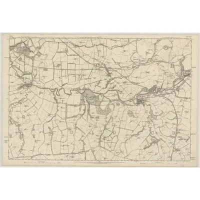 1857 Map of Ayrshire, Sheet XXXV, 1860 Print