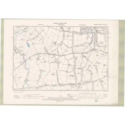 1895 Map of Ayrshire Sheet XXXV.SW, 1897 Print