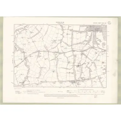 1908 Map of Ayrshire Sheet XXXV.SW, 1911 Print