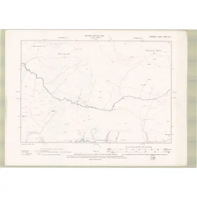 1895 Map of Ayrshire Sheet XXXVI.NE, 1897 Print