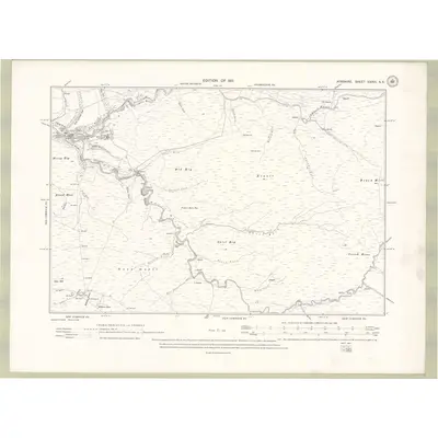 1908 Map of Ayrshire Sheet XXXVI.SE, 1911 Print
