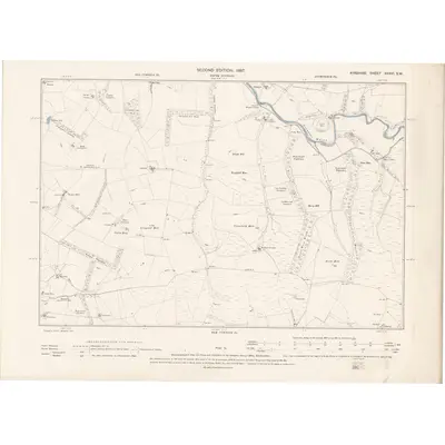 1895 Map of Ayrshire Sheet XXXVI.SW, 1897 Print