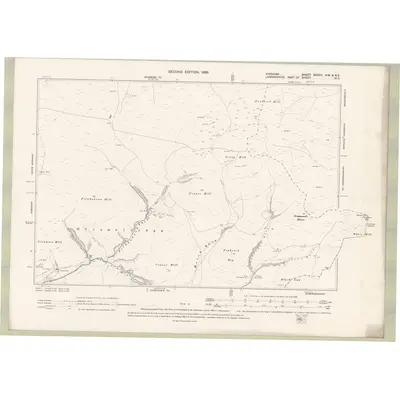 1894 Map of Ayrshire Sheet XXXVII.NW & NE, 1898 Print