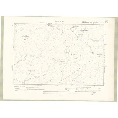 1908 Map of Ayrshire Sheet XXXVII.SW, 1911 Print