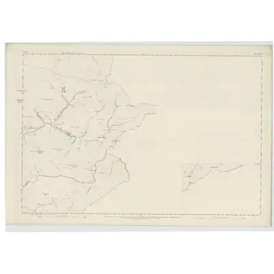 1857 Map of Ayrshire, Sheet XXXVII (with inset XLII.A), 1860 Print