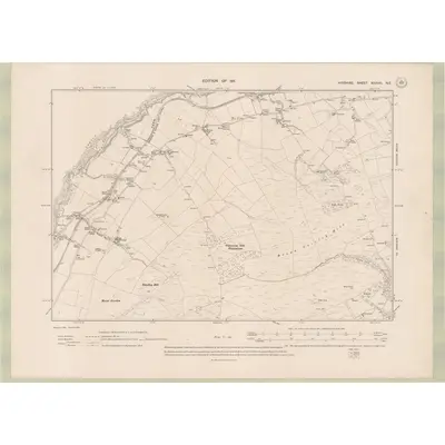 1908 Map of Ayrshire Sheet XXXVIII.NE, 1911 Print