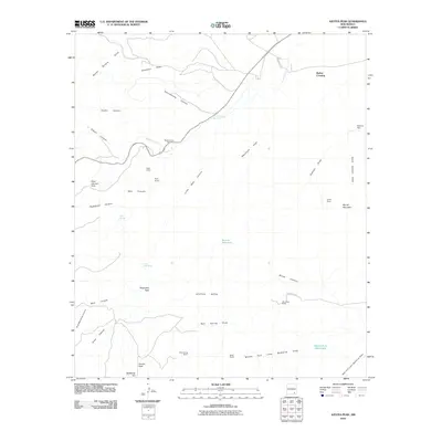 2010 Map of Azotea Peak, 2010 Print