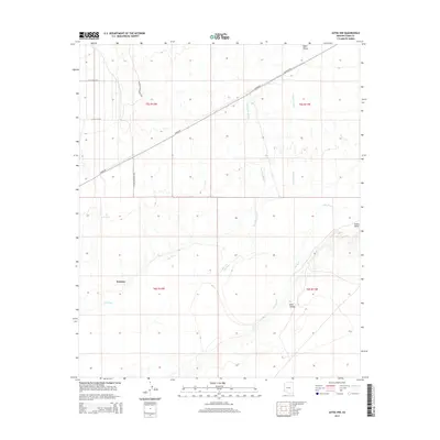 2014 Map of Aztec NW, 2014 Print