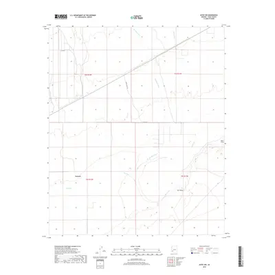 2018 Map of Aztec NW, 2018 Print