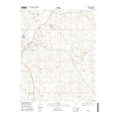 2017 Map of Aztec, 2017 Print