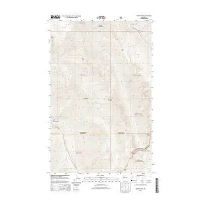 2014 Map of Azurite Peak, 2014 Print