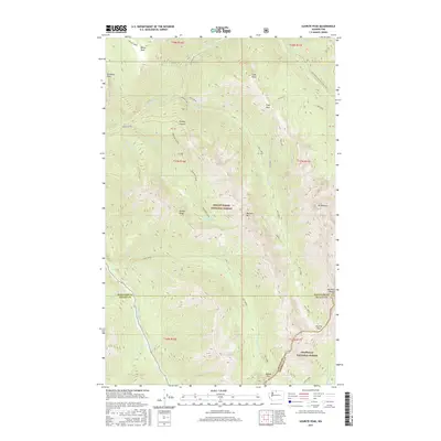 2017 Map of Azurite Peak, 2017 Print