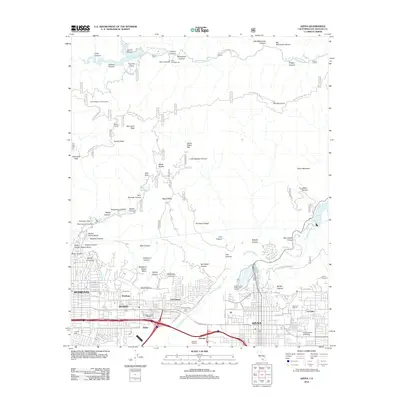 2012 Map of Azusa, 2012 Print