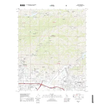 2018 Map of Azusa, 2018 Print