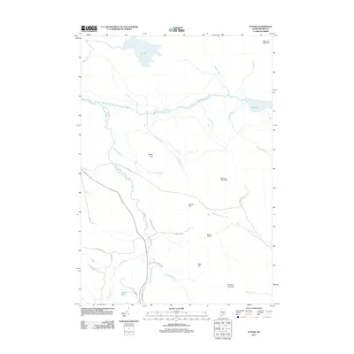 2011 Map of B Pond, 2011 Print