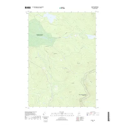 2018 Map of B Pond, 2018 Print