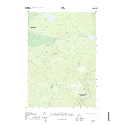 2021 Map of B Pond, 2021 Print