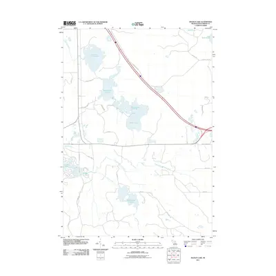 2011 Map of Backus Lake, 2011 Print