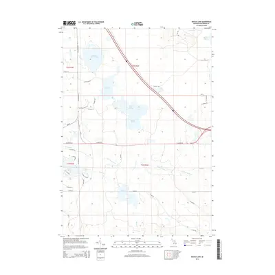 2014 Map of Backus Lake, 2014 Print