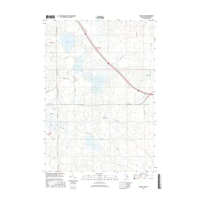 2017 Map of Backus Lake, 2017 Print