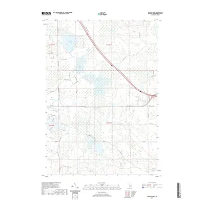 2019 Map of Backus Lake, 2019 Print