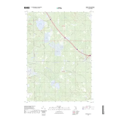 2023 Map of Backus Lake, 2023 Print