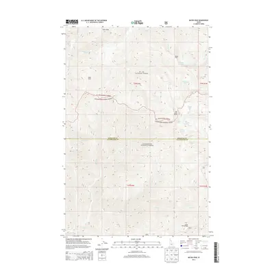 2014 Map of Bacon Peak, 2014 Print