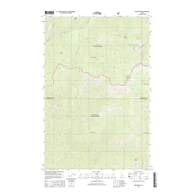 2017 Map of Bacon Peak, 2017 Print