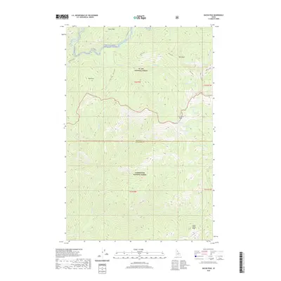 2020 Map of Bacon Peak, 2020 Print
