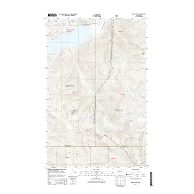 2014 Map of Bacon Peak, 2014 Print