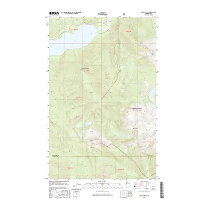 2017 Map of Bacon Peak, 2017 Print