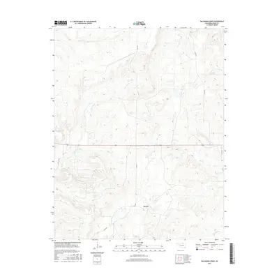 2016 Map of Baconrind Creek, 2016 Print