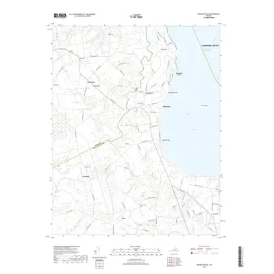 2019 Map of Bacons Castle, 2019 Print