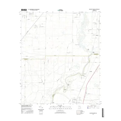 2017 Map of Baconton North, 2017 Print