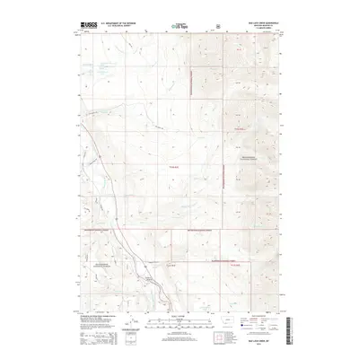 2014 Map of Bad Luck Creek, 2014 Print