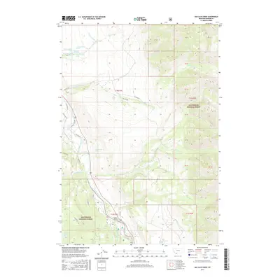2017 Map of Bad Luck Creek, 2017 Print