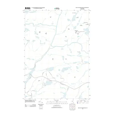 2013 Map of Bad Luck Mountain, 2013 Print