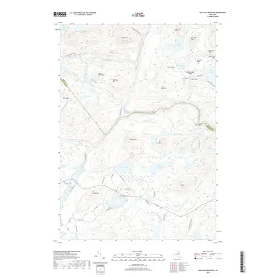 2019 Map of Bad Luck Mountain, 2019 Print