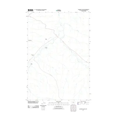 2011 Map of Badbaby Coulee, 2011 Print