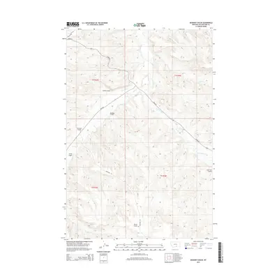 2014 Map of Badbaby Coulee, 2014 Print