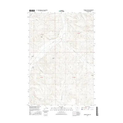 2017 Map of Badbaby Coulee, 2017 Print