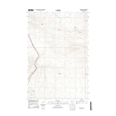 2013 Map of Badger Gap, 2013 Print