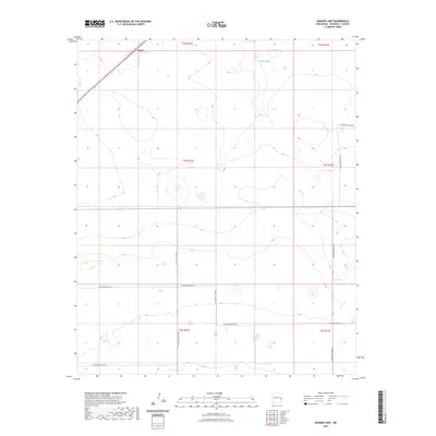 2023 Map of Badger Lake, 2023 Print