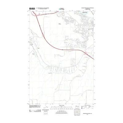 2011 Map of Badger Mountain, 2011 Print