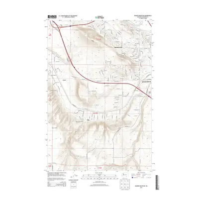 2013 Map of Badger Mountain, 2013 Print