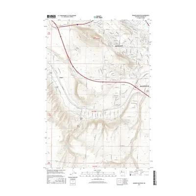 2017 Map of Badger Mountain, 2017 Print