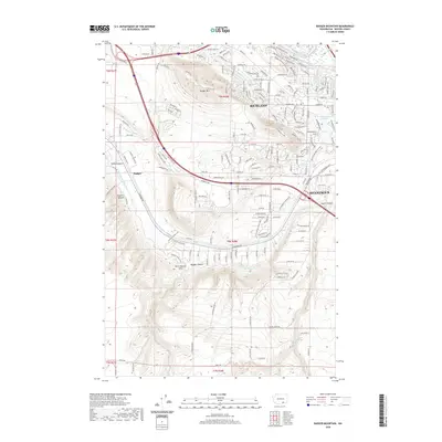 2020 Map of Badger Mountain, 2020 Print