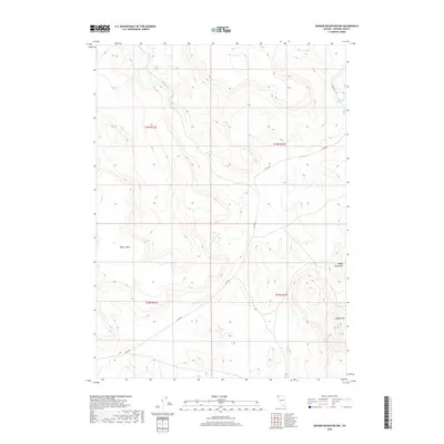 2018 Map of Badger Mountain NW, 2018 Print