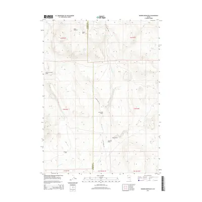 2015 Map of Badger Mountain SE, 2015 Print